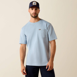 Ariat Rebar Cotton Strong Skull T-Shirt Dusty Blue