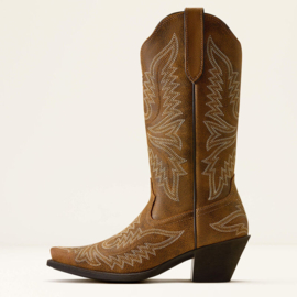 Ariat Round Up Collins Brown Bomber D Toe Ladies Western Boots