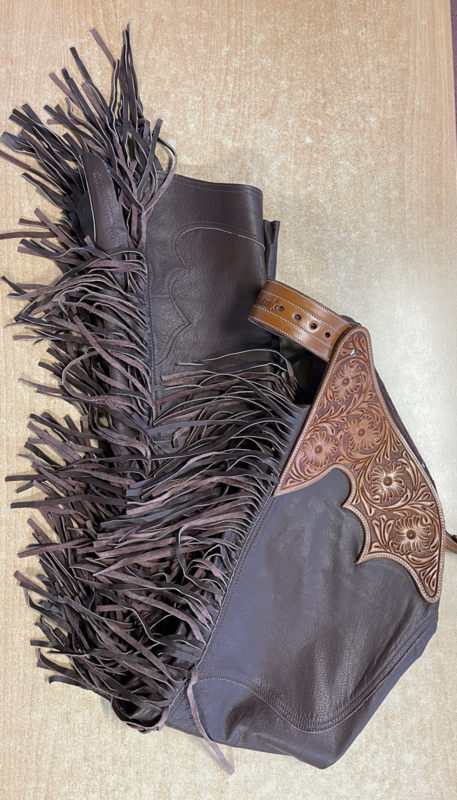 Show Chaps Leather Brown maat L / L