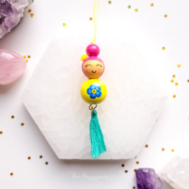 Lucky doll ''flower'' blue & yellow