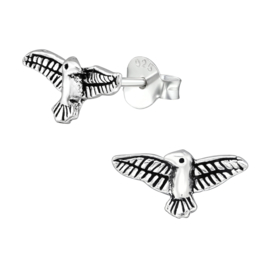 Ear studs ''eagle'' 925 silver