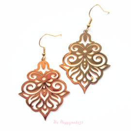 Earrings rvs ''boho drops'' gold/silver