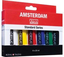 Acrylverf amsterdam, 6 standaard kleuren
