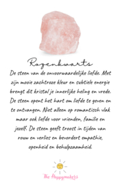 Gemstone in a bag ''rosequartz''