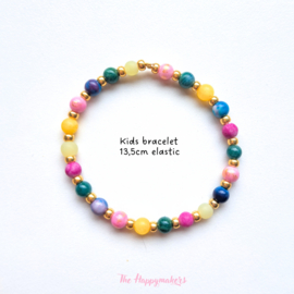Handmade kids bracelet ''colorful mixed beads''