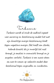 Gemstone in a bag ''turquoise''