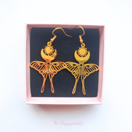 Earrings rvs ''magical butterfly'' gold/silver