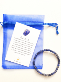 Gemstone bracelet 4mm ''sodalite''