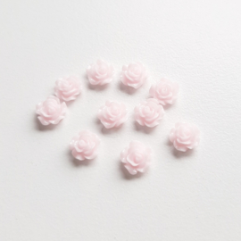 Mini bloementjes ''light pink'' 10 stuks