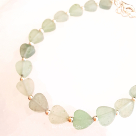 Handmade gemstone bracelet ''aventurine'' 925silver