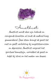 Gemstone in a bag ''amethist''