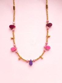 Ketting pink stones ✧Linny✧