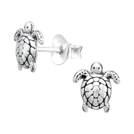 Ear studs ''schildpad'' 925 silver