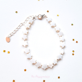 Handmade bracelet ''sea shell star beads'' 925silver