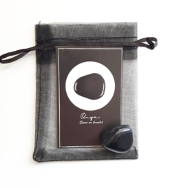 Gemstone in a bag ''onyx''