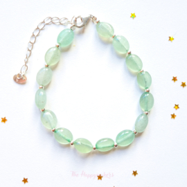 Handmade gemstone bracelet ''aventurine'' 925silver