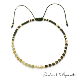 Gemstone bracelets two stones ''jade''