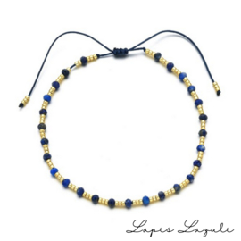 Gemstone miyuki bracelet ''lapis lazuli''