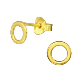 Ear studs ''cirkels'' gold plated