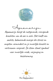 Gemstone miyuki bracelet ''aquamarine''