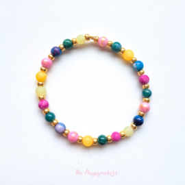 Handmade kids bracelet ''colorful mixed beads''