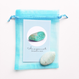 Gemstone in a bag ''amazonite''