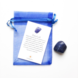 Gemstone in a bag ''sodalite''