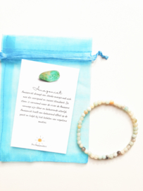 Gemstone bracelet 4mm ''amazonite''