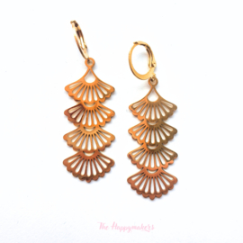 Earrings rvs ''marrakech'' stainless steel gold/silver