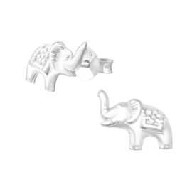 Ear studs ''tiny elephant'' 925 silver