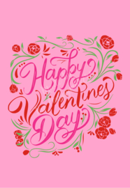 Card A6 ''happy valentines day''