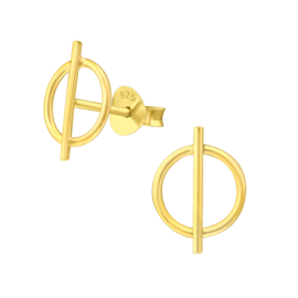 Ear studs ''minimalistic'' gold plated
