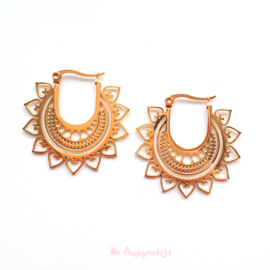 Earrings rvs ''boho hoops'' gold/silver