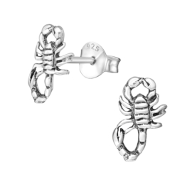 Ear studs ''schorpioen'' 925 silver