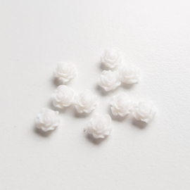 Mini bloementjes ''white'' 10 stuks