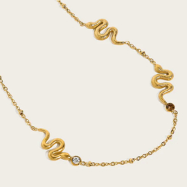 Necklace ''little snakes'' gold