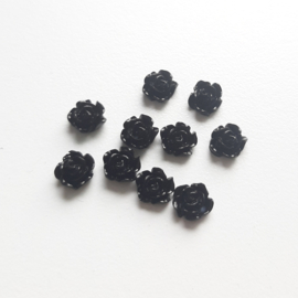 Mini bloementjes ''black'' 10 stuks
