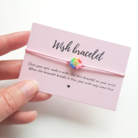 Wish-bracelet ''rainbow smiley''