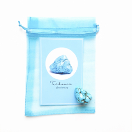 Gemstone in a bag ''turquoise''