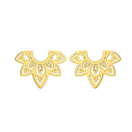 Stainless steel studs ''boho'' gold