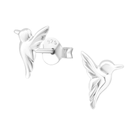 Ear studs ''bird'' 925 silver