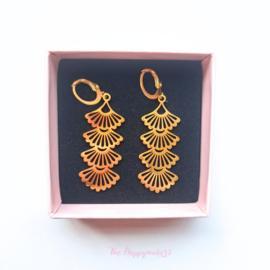 Oorbellen ''marrakech'' stainless steel goud/zilver