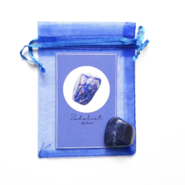 Gemstone in a bag ''sodalite''