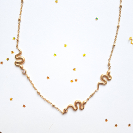 Necklace ''little snakes'' gold