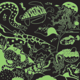 Mudpuppy - Glow in Dark Puzzel Ocean Iluminated (500 st)