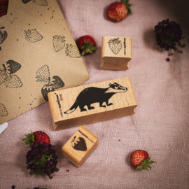 Cats on Appletrees - Mini Stempel Aardbei Contouren