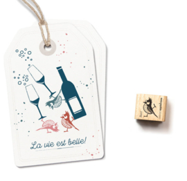 Cats on Appletrees - Mini Stempel Kuifmees Bart