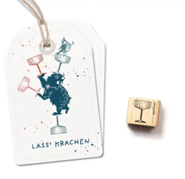 Cats on Appletrees - Mini Stempel Dessertglas/Champagneglas