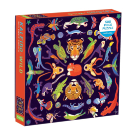 Mudpuppy - Kaleido-Wild Familie puzzel (500 st)