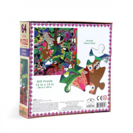 Eeboo - Spelende Luiaards Puzzel (64 st)